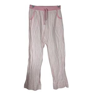 Y2K Victorias Secret Striped Pink Pajama Pants Womens Small Comfy Lounge Pants